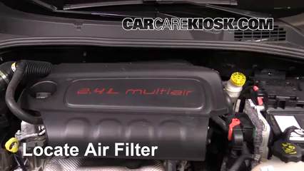 2016 Fiat 500X Easy 2.4L 4 Cyl. Filtro de aire (motor) Control